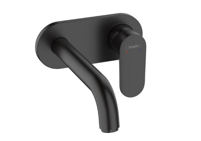 71576670 MIJEŠALICA HANSGROHE VERNIS PODŽBUKNA UMIVAONIK CRNA 20,5cm
