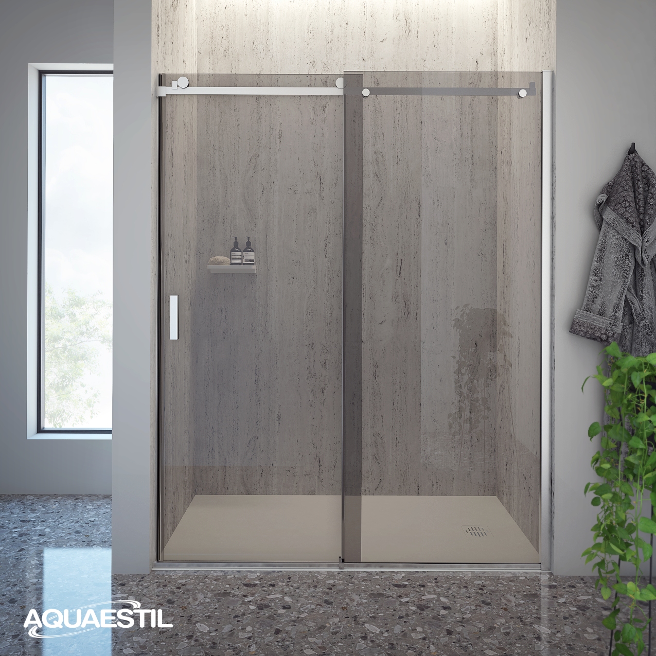 6103758 TUŠ VRATA ARTEGO D 140 D, SILVER/SIVO