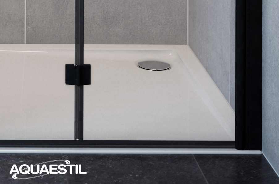 6102566 TUŠ VRATA OASIS D+P ZA NIŠU 90 L,SILVER/RELJEF