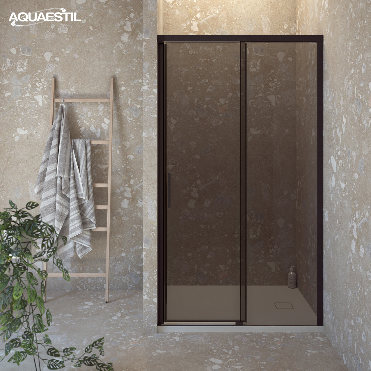 6104723 TUŠ VRATA HARMONY D ZA NIŠU 180 L, SILVER/SIVO