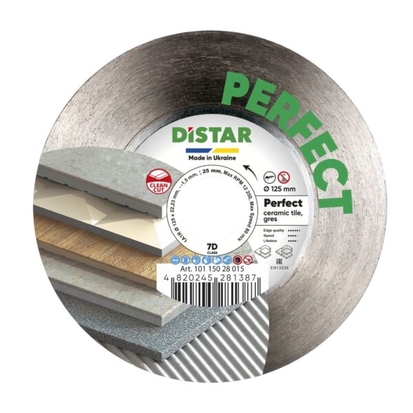 REZNA PLOČA DISTAR PERFECT 1A1R 125mm