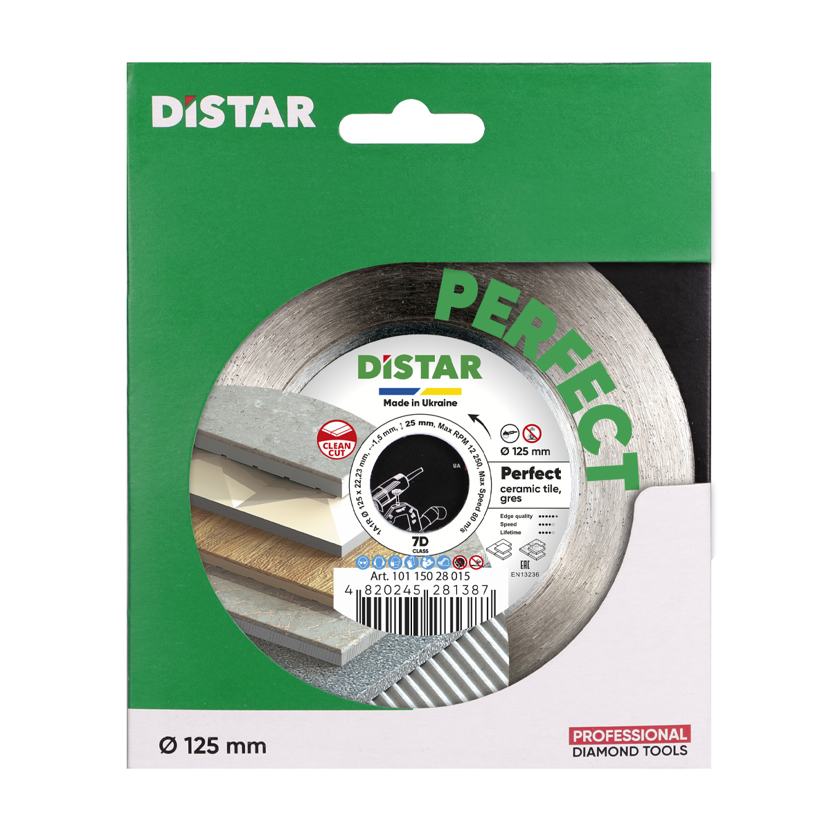 DS5917 REZNA PLOČA DISTAR PERFECT 1A1R 125mm