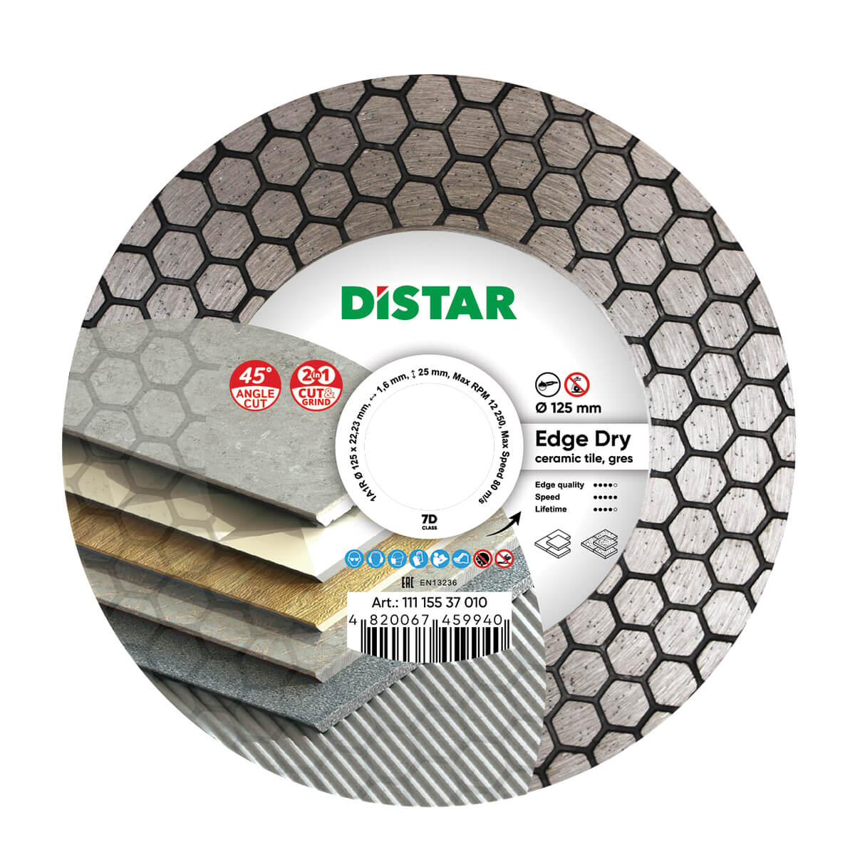 DS5883 REZNA PLOČA DISTAR EDGER DRY 1AIR FI 125