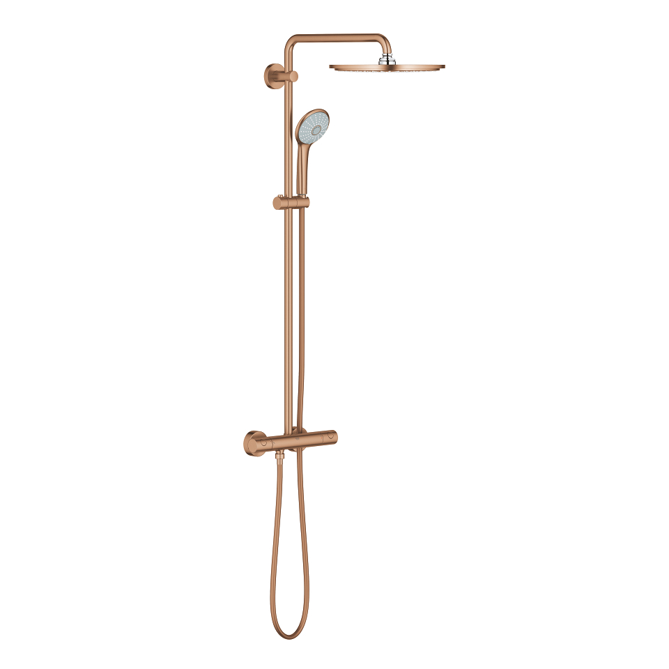 26075DL0 USPONSKI TUŠ GROHE EUPHORYA SYSTEM 310 TERMOSTATSKI BRUSHED WARM SUNSET