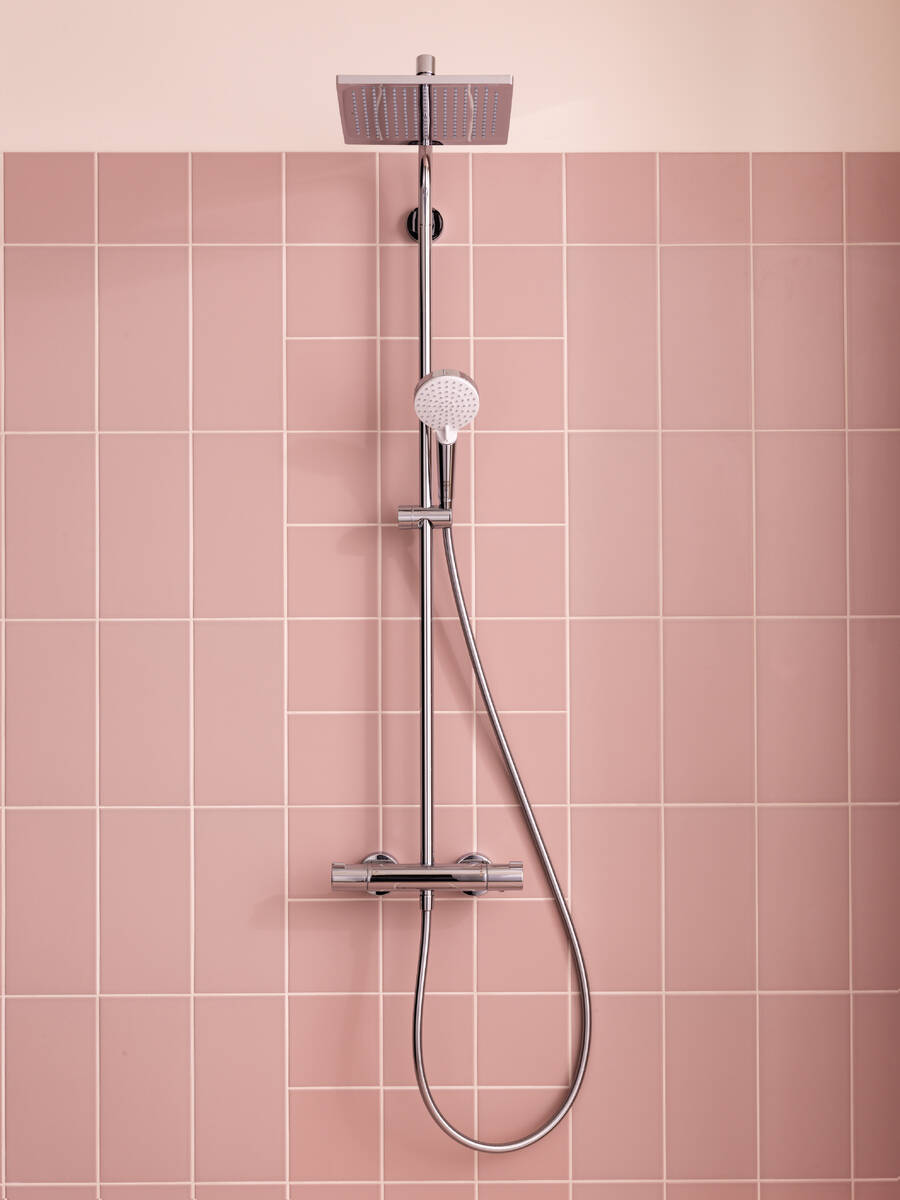 27271000 USPONSKI TUŠ HANSGROHE CROMETTA E240Showerpipe 240 1jet TERMOSTATSKA