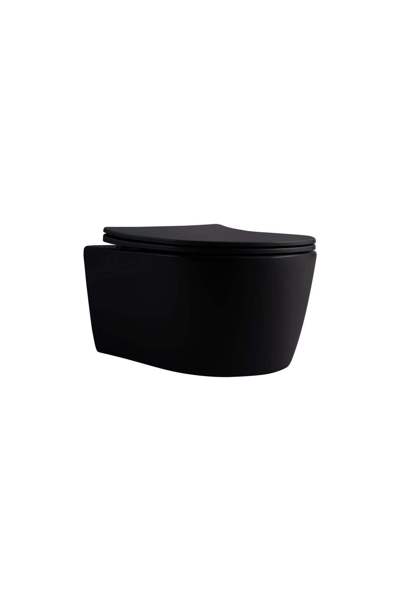 MB ROUND WC MAT BLACK TORNADO WC ŠKOLJKA MB ROUND TORNADO CRNA+DASKA