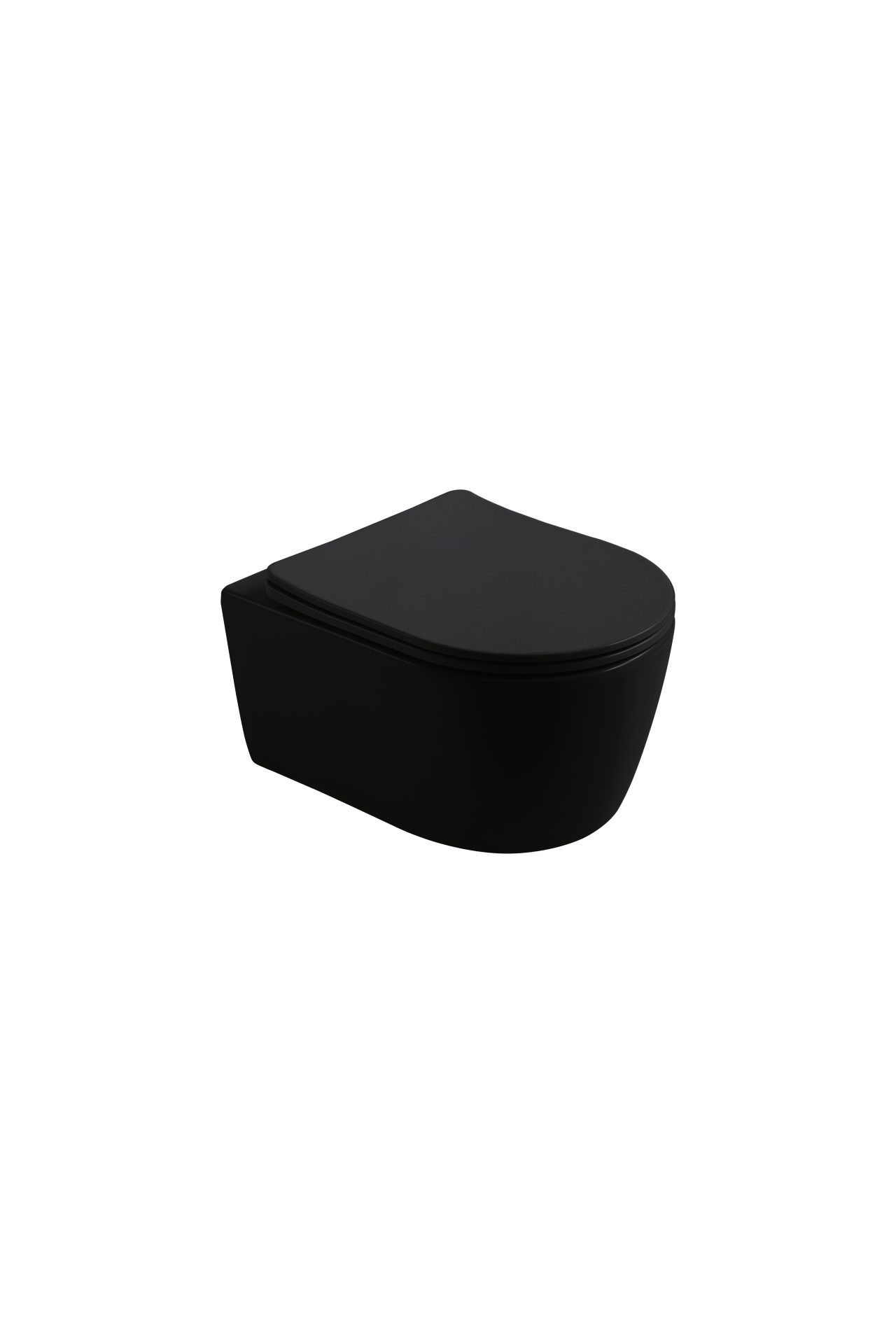 MB ROUND WC MAT BLACK TORNADO WC ŠKOLJKA MB ROUND TORNADO CRNA+DASKA