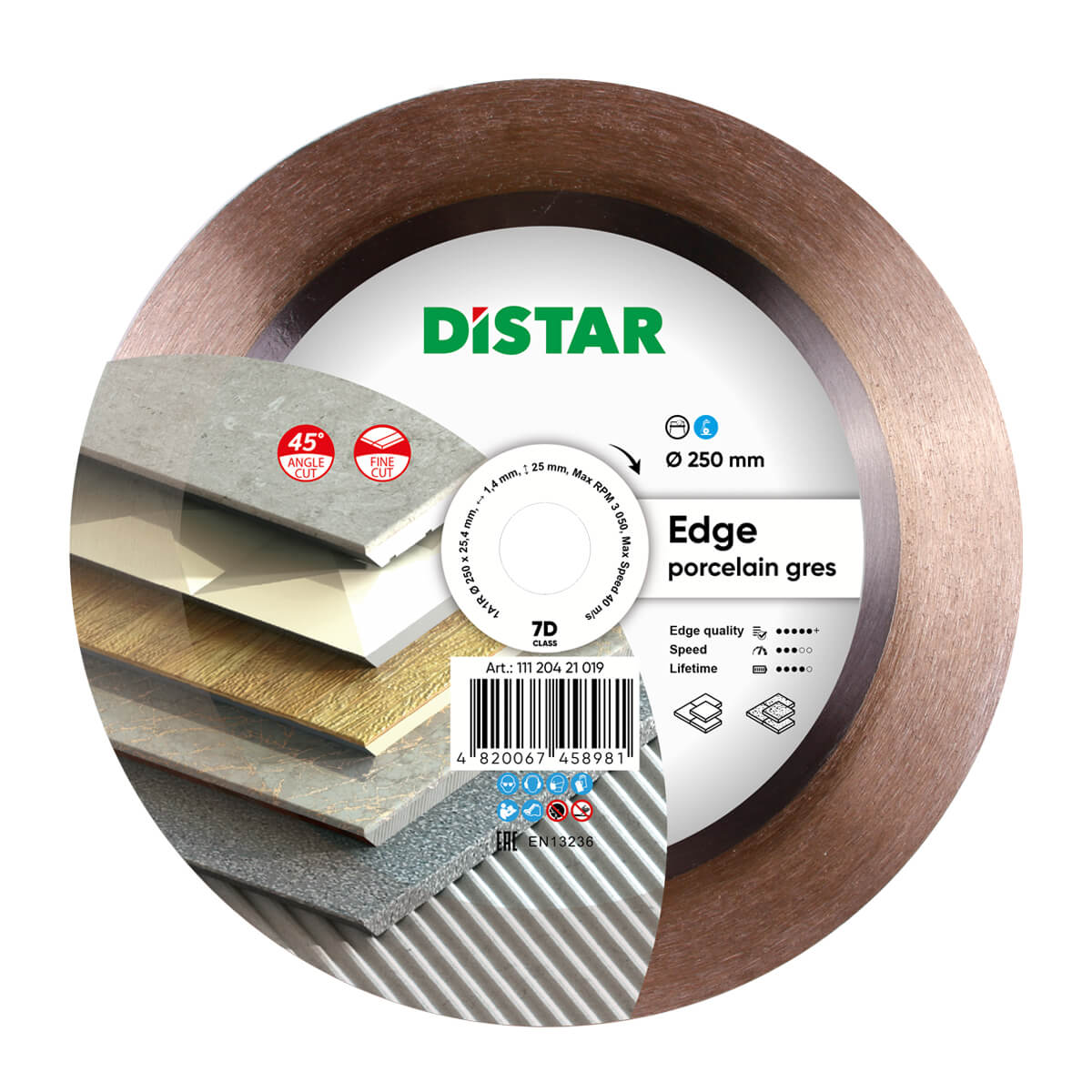DS6436 REZNA PLOČA DISTAR EDGE 250mm x 25,4 ZA FINO REZANJE