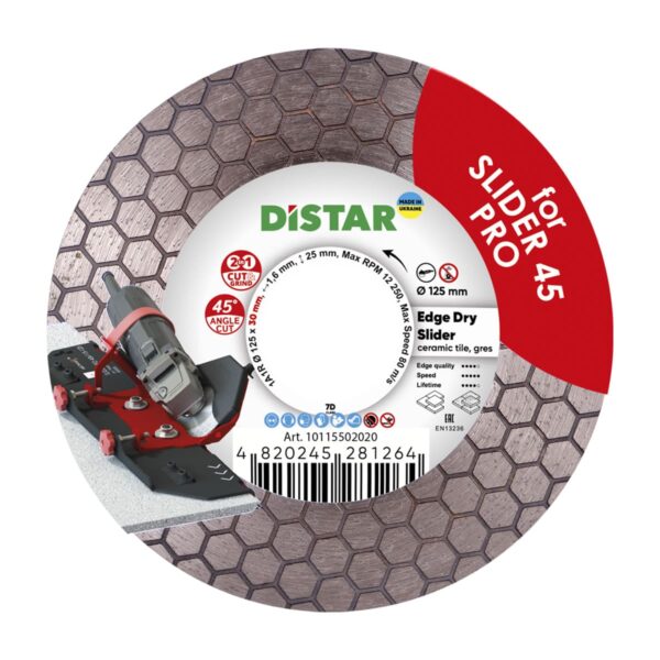 REZNA PLOČA DISTAR EDGE DRY SLIDER 45 PRO 125*30 mm