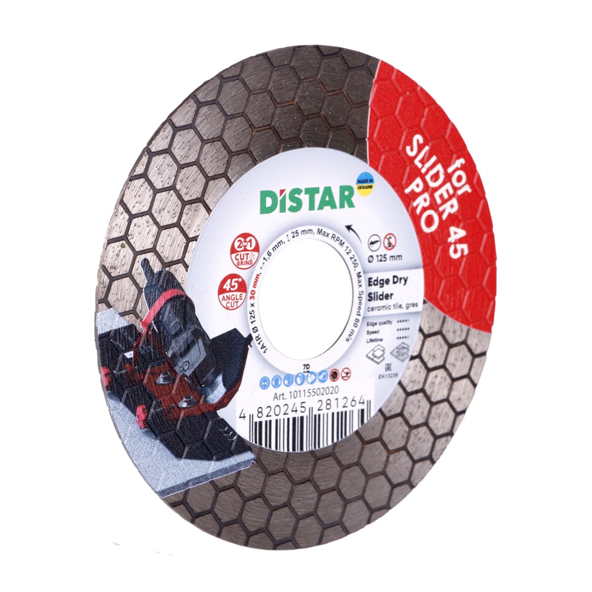 DS6437 REZNA PLOČA DISTAR EDGE DRY SLIDER 45 PRO 125*30 mm
