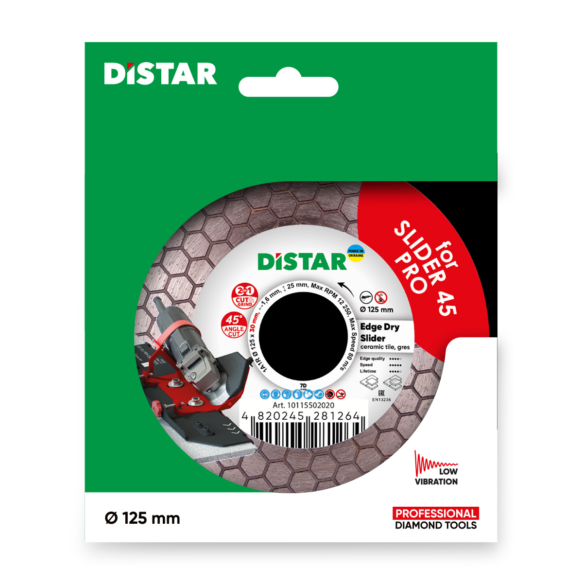 DS6437 REZNA PLOČA DISTAR EDGE DRY SLIDER 45 PRO 125*30 mm
