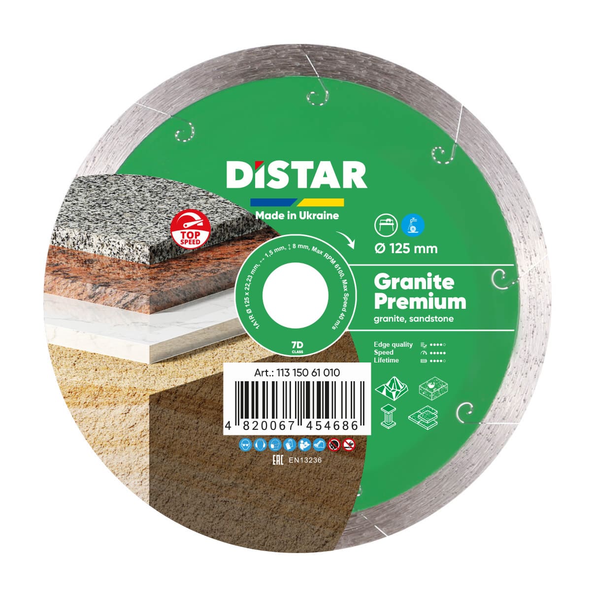 DS5442 REZNA PLOČA DISTAR GRANITE PREMIUM 1A1R 125