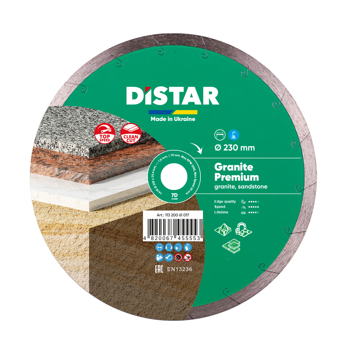 DS5471 REZNA PLOČA DISTAR GRANITE PREMIUM 230*25,4 mm