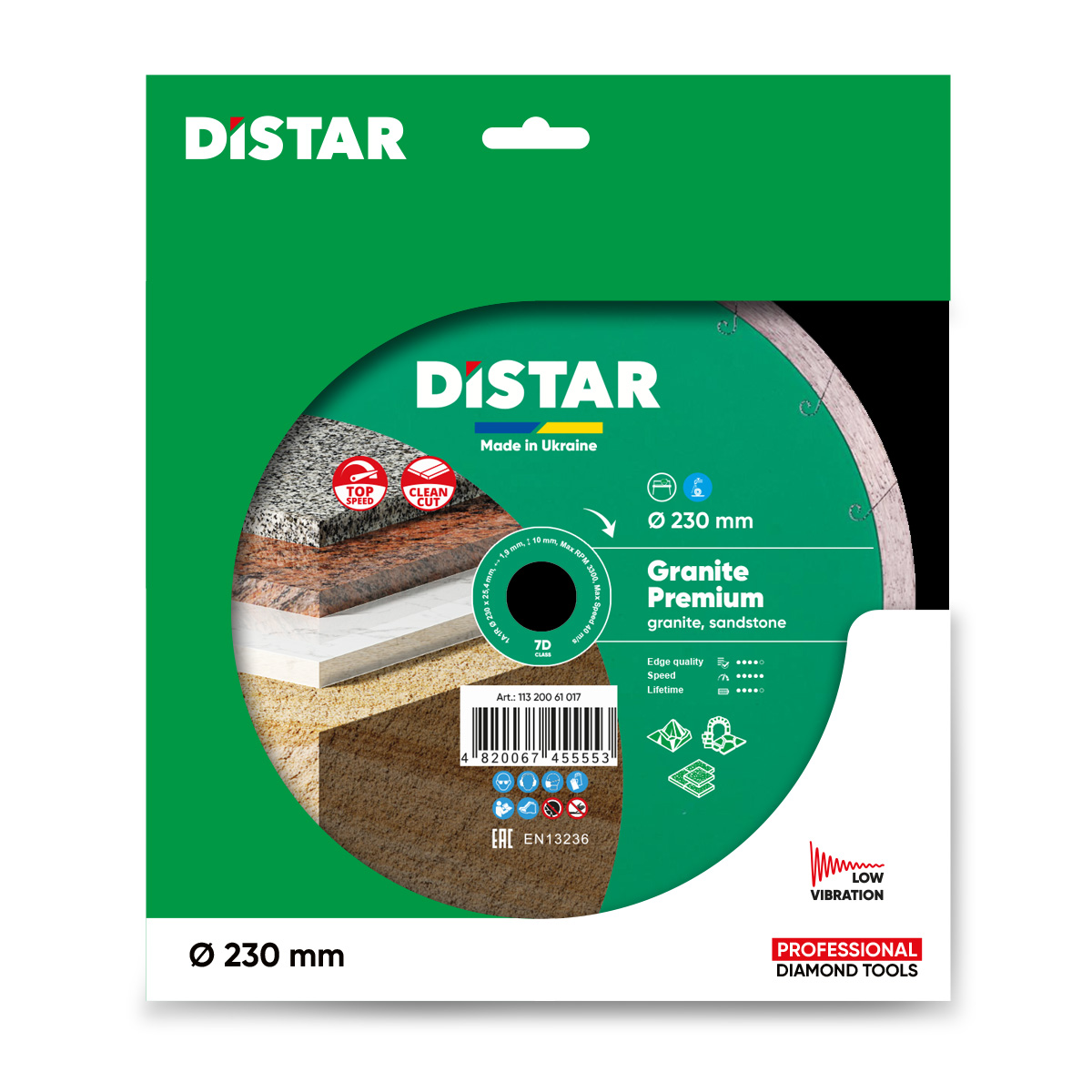 DS5471 REZNA PLOČA DISTAR GRANITE PREMIUM 230*25,4 mm