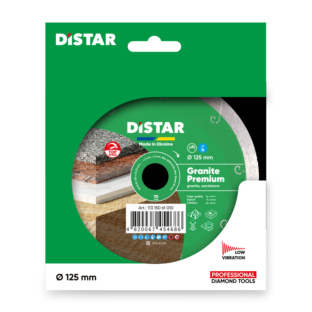DS5442 REZNA PLOČA DISTAR GRANITE PREMIUM 1A1R 125
