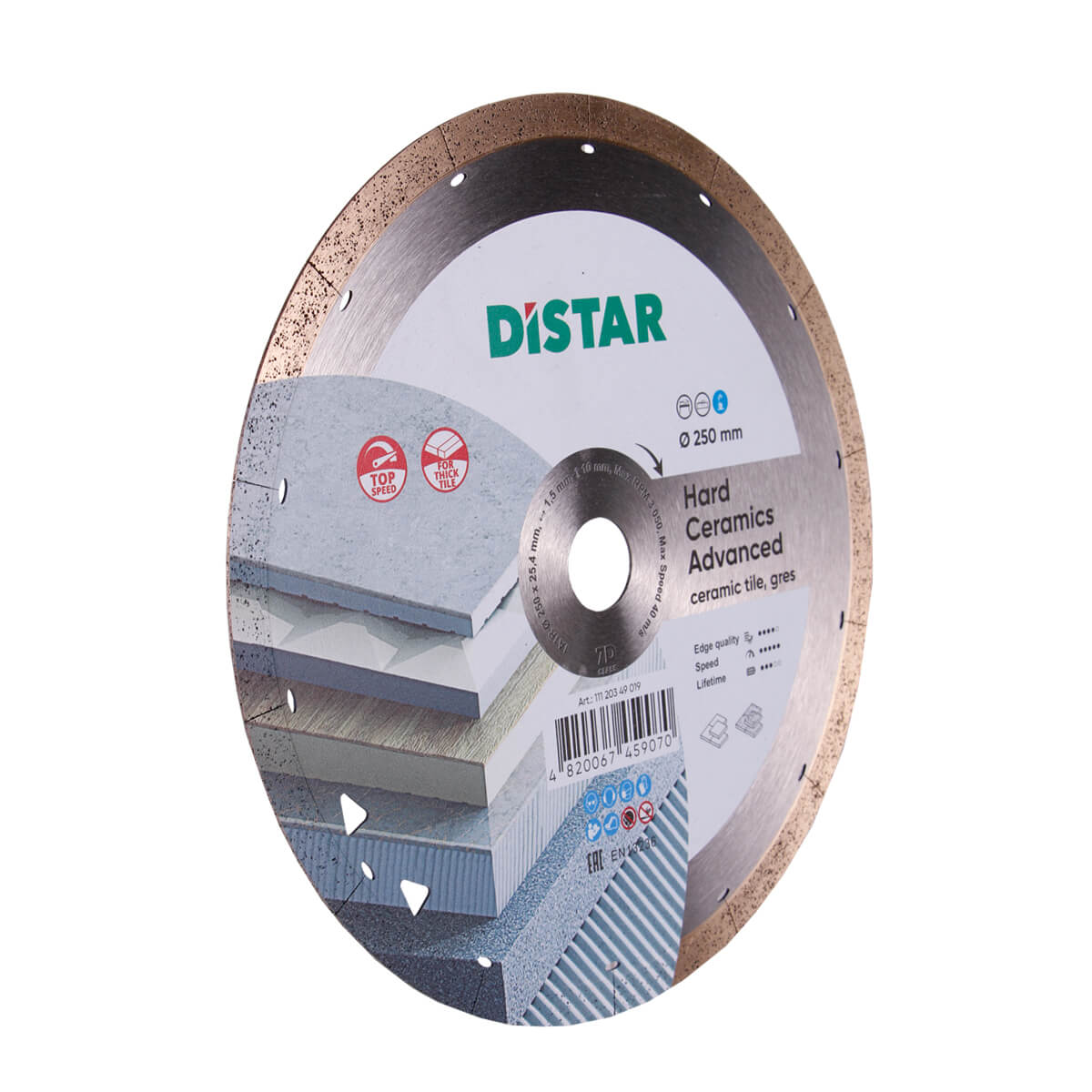 DS5868 REZNA PLOČA DISTAR HARD CERAMIC 250MM ADV.1A1R ULTRA TANKA ZA REZANJE DEBELE KER