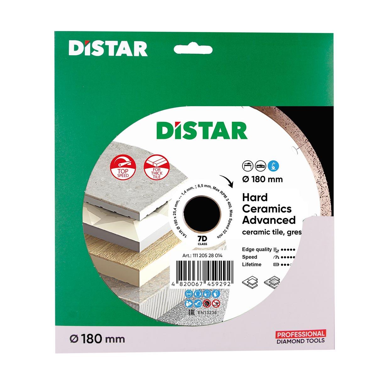 DS5421 REZNA PLOČA DISTAR HARD CERAMICS 180