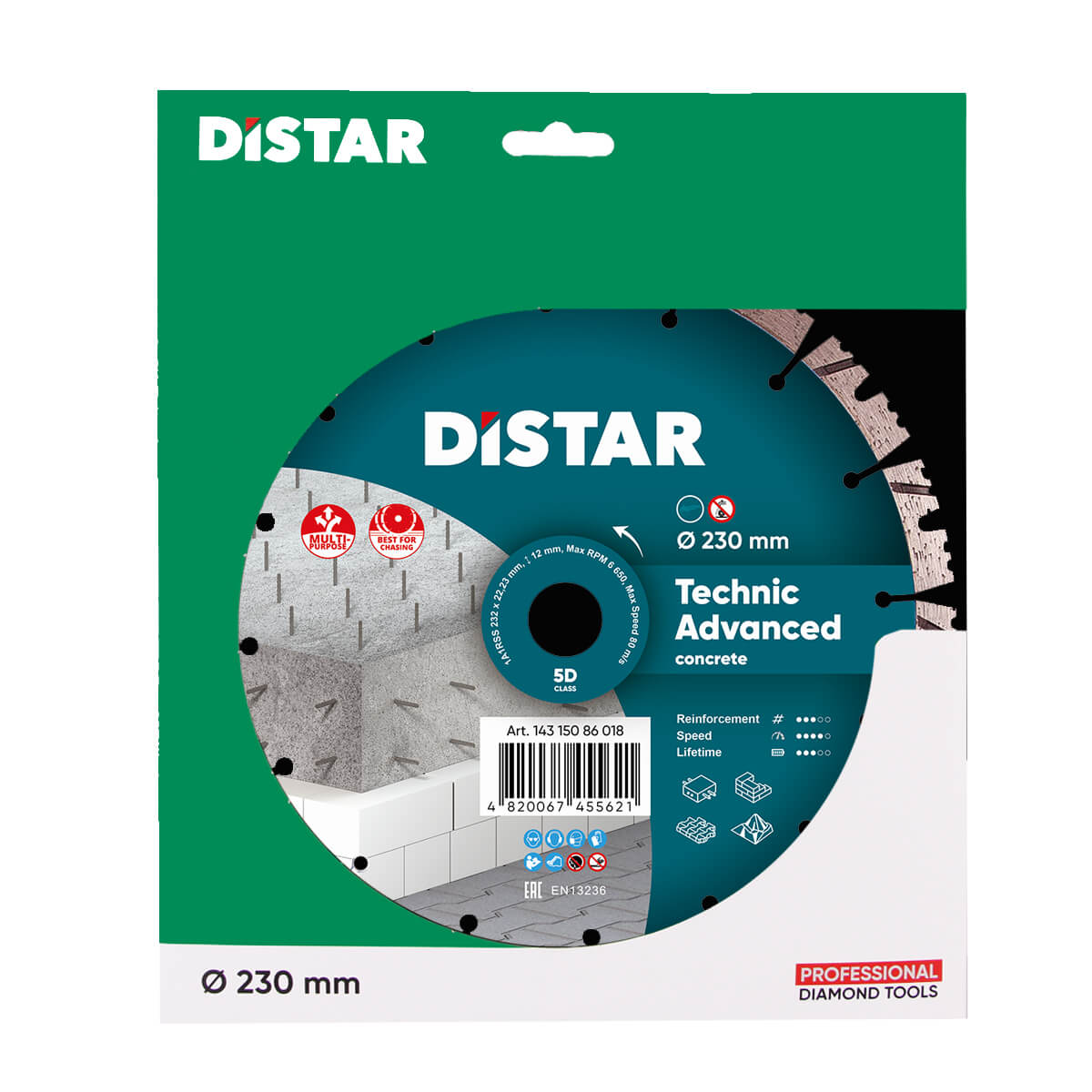 DS5494 REZNA PLOČA DISTAR TECHNIC ADVANCED 1A1R 232mmx22,23 za beton i kamen